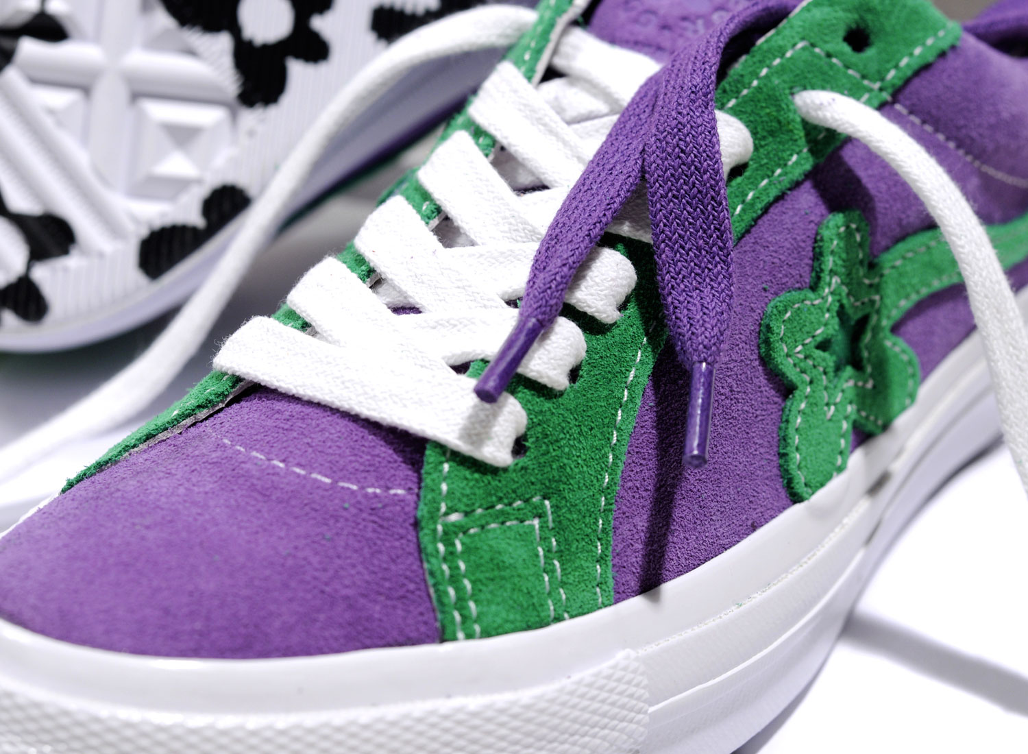 Converse One Star Golf Le Fleur Purple Heart Jolly Green