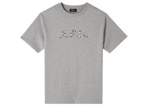 APC Tshirt Willow Gris Clair / Vert