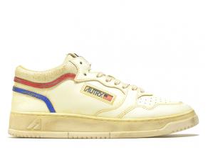 Autry Med-Way Super Vintage Mid RN02 Leather Marsh / Red