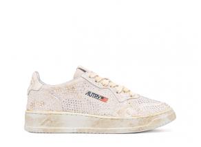 Autry Medalist Low AULWNA01 Wom / Suede Strass White
