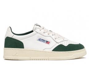 Autry Medalist Low GS42 GOAT / Suede White / Bottle Green