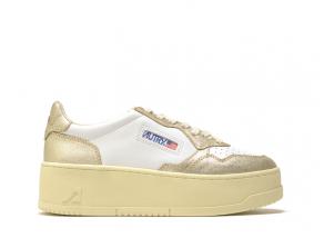 Autry Platform WB16 Leather White / Platinum