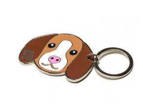 Bisous Skateboards Keyring Chien