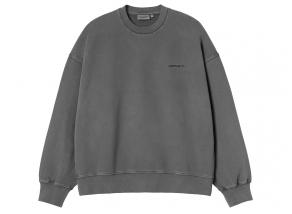 Carhartt WIP Benton Sweat Graphite Garment Dyed I035436_87_GD_03