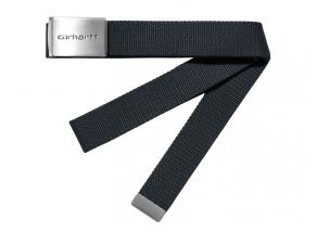 Carhartt WIP Clip Belt Chrome Deep Night I019176