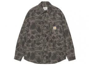Carhartt WIP Duck Shirt Camo Duck Green / Porphyr Garment Dyed I033769.3EL.GD.03
