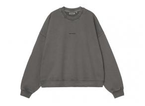 Carhartt WIP Femme Benton Sweat Graphite Garment Dyed I034511_87_GD_03