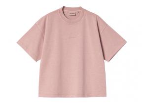 Carhartt WIP Femme Benton Tshirt Glassy Pink Garment Dyed I035528_1NJ_GD_03