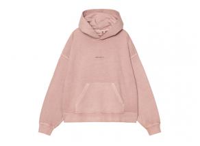 Carhartt WIP Women Hooded Benton Sweat Glassy Pink Garment Dyed I034512_1NJ_GD_03