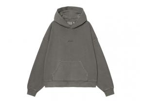 Carhartt WIP Women Hooded Benton Sweat Graphite Garment Dyed I034512_87_GD_03