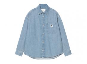 Carhartt WIP Femme LS Marly Shirt Blue Bleached I035584.01.35.03