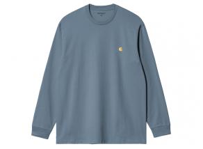 Carhartt WIP LS Chase Tshirt Angelite / Gold I026392.37Z.XX.03