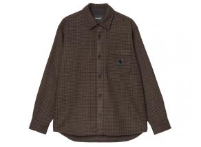 Carhartt WIP LS Lowis Shirt Lowis Houndstooth Vitola I035328_35M_XX_03