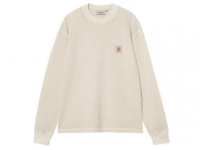 Carhartt WIP LS Vista Waffle Tshirt Fleur De Sel Garment Dyed I035304_2LP_GD_03