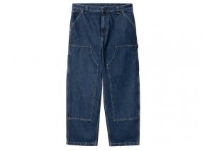 Carhartt WIP Nash Double Knee Pant Blue Stone Washed I032106.01.06.03