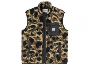 Carhartt WIP Prentis Vest Liner Camo Duck Jacquard / Green I035698_3CV_XX_03