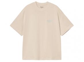 Carhartt WIP Signature Script Tshirt Fleur De Sel / Citadel I033828_38Q_XX_03