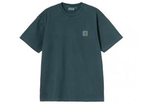 Carhartt WIP Vista Tshirt Deep Lagoon Garment Dyed I030780_0AU_GD_03