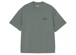 Carhartt WIP Signature Script Tshirt Silver Pine / Jupiter I033828_3CG_XX_03