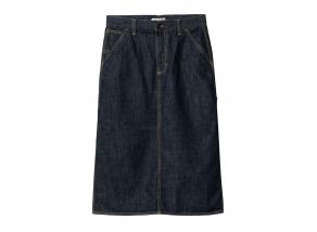 Carhartt WIP Women Single Knee Skirt Blue Rinsed I034224.01.02.03