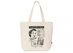 Carhartt Canvas Graphic Tote Catalogue Print Natural I033975