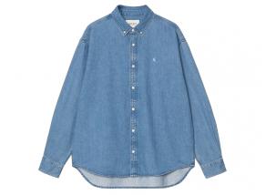 Carhartt Lucas Shirt Blue Stone Washed I034525