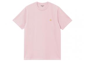 Carhartt Chase Tshirt Air Pink / Gold I026391