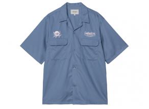 Carhartt Deli Shirt Blue Iris / Air Pink I034738