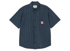 Carhartt Drewe Heart Stripe Shirt Heart C Pinstripe Ink / Natural I034537