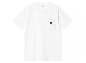 Carhartt Pocket Heart Tshirt White / Black I032128
