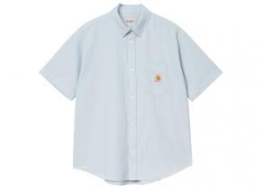 Carhartt Toland Shirt Stripe Blue Fog I035151
