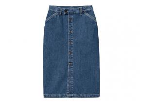 Carhartt Women Colby Skirt Blue Stone Washed I033334