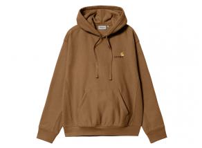 Carhartt WIP Hooded American Script Sweat Hamilton Brown I028279_HZ_XX