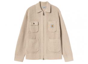Carhartt WIP Chore Knit Jacket Fleur De Sel I035399_2LP_XX_03
