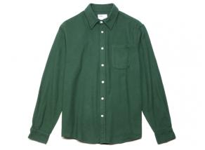 Colorful Standard Organic Flannel Shirt Emerald Green