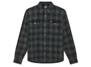 Deus Ex Machina Too Busy To Work Check Shirt Black Check DMF255243