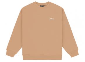 Dime Cursive Small Logo Crew Hazelnut