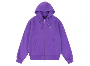 Dime Cursive Zip Hoodie Purple