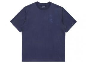 Elliker Rill Hand Print Tshirt Navy