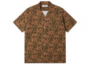 Kestin Crammond Shirt Olive Marble Print