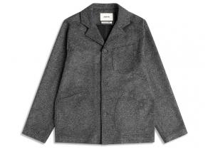 Kestin Stac Bonded Wool Mix Blazer Charcoal