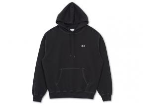 Last Resort x Spitfire Swirl Hoodie Washed Black