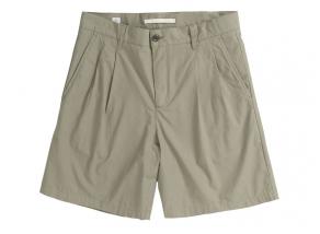 Norse Projects Benn Relaxed Typewriter Pleated Short Clay