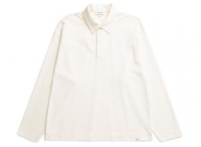 Norse Projects Isefjord Compact Cotton LS Polo Ecru