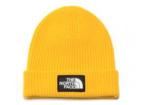 The North Face Logo Box Cuff Beanie Summit Gold