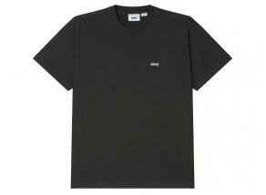 Obey Lowercase Pigment Tee Pigment Pirate Black 131080353