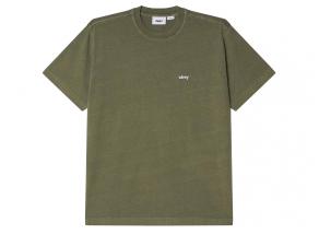 Obey Lowercase Pigment Tee Pigment Deep Lichen Green 131080353