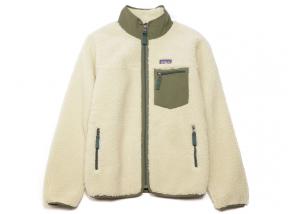 Patagonia Classic Retro X Jacket Natural / Basin Green