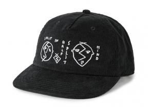 Polar Skate Co James Cap Split in Half Black