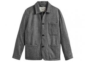 Portuguese Flannel Labura Herringbone Wool Grey